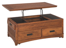Load image into Gallery viewer, Cross Island - Medium Brown - Lift Top Cocktail Table