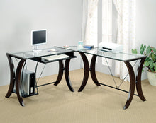 Load image into Gallery viewer, Monterey Collection - Monterey 3-piece L-shaped Computer Desk Set Cappuccino