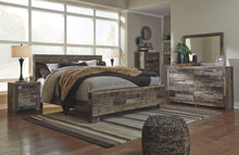 Load image into Gallery viewer, Derekson - Multi Gray - 5 Pc. - Dresser, Mirror, Queen Panel Bed