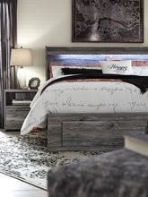 Load image into Gallery viewer, Baystorm - Gray - King Panel Bed with 2 Storage Drawers