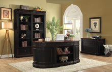 Load image into Gallery viewer, Rowan Collection - Rowan 7-drawer Executive Desk Black And Chestnut