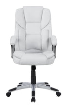 Load image into Gallery viewer, Home Office : Chairs - White - Adjustable Height Office Chair White And Silver