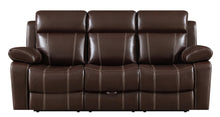 Load image into Gallery viewer, Myleene Motion Collection - Chestnut - Myleene Motion Sofa With Drop-down Table Chestnut