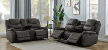 Load image into Gallery viewer, Wyatt Motion Collection - Grey - Wyatt 2-piece Upholstered Living Room Set Grey