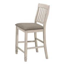 Load image into Gallery viewer, Sarasota Collection - Fossil - Sarasota Slat Back Counter Height Chairs Grey And Rustic Cream (Set of 2)