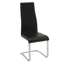 Load image into Gallery viewer, Everyday Dining: Side Chair - Black - Anges High Back Dining Chairs Black And Chrome (Set of 4)