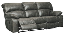 Load image into Gallery viewer, Dunwell - Steel - PWR REC Sofa with ADJ Headrest