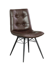 Load image into Gallery viewer, Brown - Upholstered Tufted Side Chairs Brown (Set of 4)