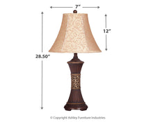 Load image into Gallery viewer, Mariana - Bronze Finish - Poly Table Lamp (2/CN)