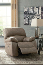 Load image into Gallery viewer, Dunwell - Driftwood - 3 Pc. - Power Reclining Sofa with Adjustable Headrest, Power Reclining Loveseat with CON/Adjustable Headrest, Power Rocker Reclining with Adjustable Headrest