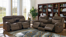 Load image into Gallery viewer, Sawyer Motion Collection - Macchiato - Sawyer Transitional Light Brown Two-piece Living Room Set