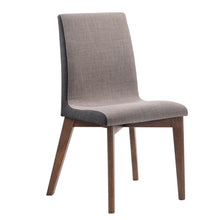 Load image into Gallery viewer, Redbridge Collection - Light Grey - Redbridge Upholstered Side Chairs Grey And Natural Walnut (Set of 2)