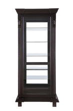Load image into Gallery viewer, 6-shelf Rectangular Curio Cabinet Cappuccino And Clear