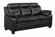 Load image into Gallery viewer, Black - Finley Tufted Upholstered Sofa Black