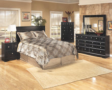 Load image into Gallery viewer, Shay - Almost Black - Queen/Full Panel Headboard