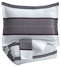 Load image into Gallery viewer, Masako - Black/White - King Comforter Set