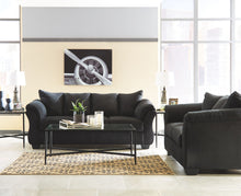 Load image into Gallery viewer, Darcy - Blue - 3 Pc. - Sofa, Loveseat, Madanere Table Set