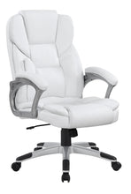 Load image into Gallery viewer, Home Office : Chairs - White - Adjustable Height Office Chair White And Silver