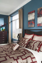 Load image into Gallery viewer, Zanbury - Merlot - 4 Pc. - Dresser, Mirror, Queen Panel Bed