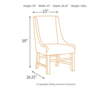 Load image into Gallery viewer, Sommerford - Black/Brown - Dining UPH Arm Chair (2/CN)