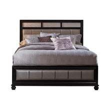 Load image into Gallery viewer, Barzini Bedroom Collection - Grey - Barzini Eastern King Upholstered Bed Black And Grey