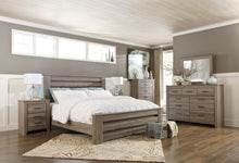 Load image into Gallery viewer, Zelen - Warm Gray - Queen Panel Bed