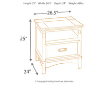 Load image into Gallery viewer, Cross Island - Medium Brown - Rectangular End Table