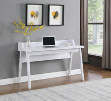 Load image into Gallery viewer, Paiter Writing Desk With Power Outlet White