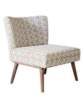 Load image into Gallery viewer, Accents : Chairs - Black - Wooden Leg Accent Chair Black And White