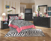 Load image into Gallery viewer, Maribel - Black - One Drawer Night Stand