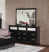 Load image into Gallery viewer, Barzini Bedroom Collection - Barzini 7-drawer Rectangular Dresser Black
