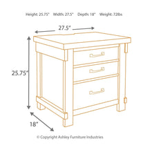 Load image into Gallery viewer, Lakeleigh - Brown - 4 Pc. - California King Panel Bed, Nightstand