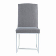 Load image into Gallery viewer, Grey - Mackinnon Upholstered Side Chairs Grey And Chrome (Set of 2)