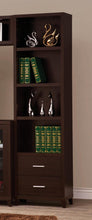 Load image into Gallery viewer, Living Room : Tv Consoles - 2-drawer Media Tower Cappuccino