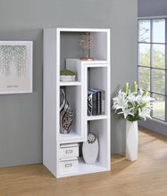 Load image into Gallery viewer, Home Office : Bookcases - Convertible Tv Console And Bookcase White