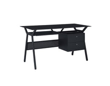 Load image into Gallery viewer, Weaving Collection - Weaving 2-drawer Computer Desk Black