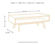 Load image into Gallery viewer, Kisper - Dark Brown - Rectangular Cocktail Table