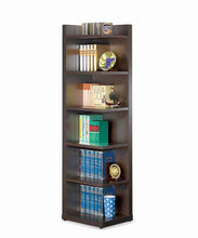 Load image into Gallery viewer, Home Office : Bookcases - 6-tier Corner Bookcase Cappuccino