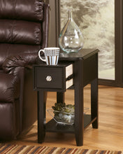 Load image into Gallery viewer, Breegin - Almost Black - Chair Side End Table