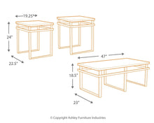 Load image into Gallery viewer, Laney - Black - Occasional Table Set (3/CN)