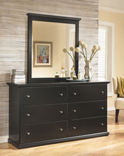 Load image into Gallery viewer, Maribel - Black - 7 Pc. - Dresser, Mirror, Queen Panel Bed, 2 Nightstands