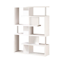 Load image into Gallery viewer, Home Office : Bookcases - 5-tier Bookcase White And Chrome