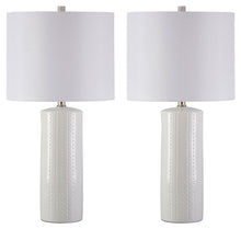 Load image into Gallery viewer, Steuben - White - Ceramic Table Lamp (2/CN)