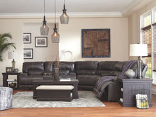 Load image into Gallery viewer, McCaskill - Gray - DBL Rec Loveseat w/Console