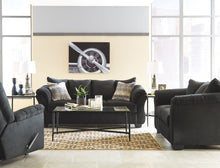 Load image into Gallery viewer, Darcy - Blue - 3 Pc. - Sofa, Loveseat, Madanere Table Set