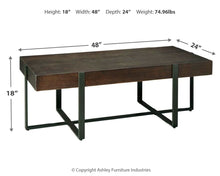 Load image into Gallery viewer, Drewing - Dark Brown - Rectangular Cocktail Table