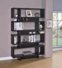 Load image into Gallery viewer, Home Office : Bookcases - 4-tier Open Back Bookcase Cappuccino