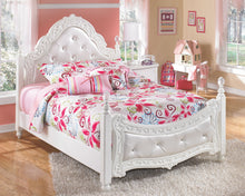 Load image into Gallery viewer, Exquisite - White - 4 Pc. - Dresser, French Style Mirror, Full Poster Bed