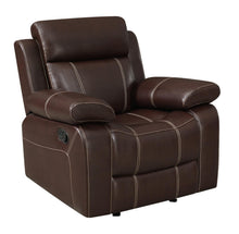 Load image into Gallery viewer, Myleene Motion Collection - Chestnut - Myleene Pillow Top Arm Glider Recliner Chestnut