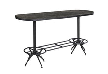 Load image into Gallery viewer, Oval Bar Table Wire Brushed Black